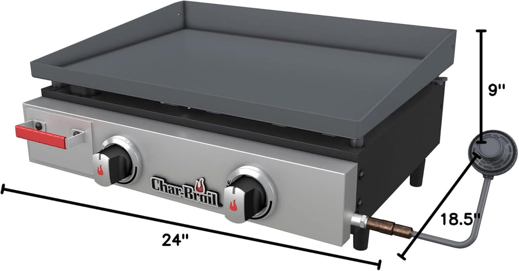 2-Burner Table Top Propane Gas Griddle U77641