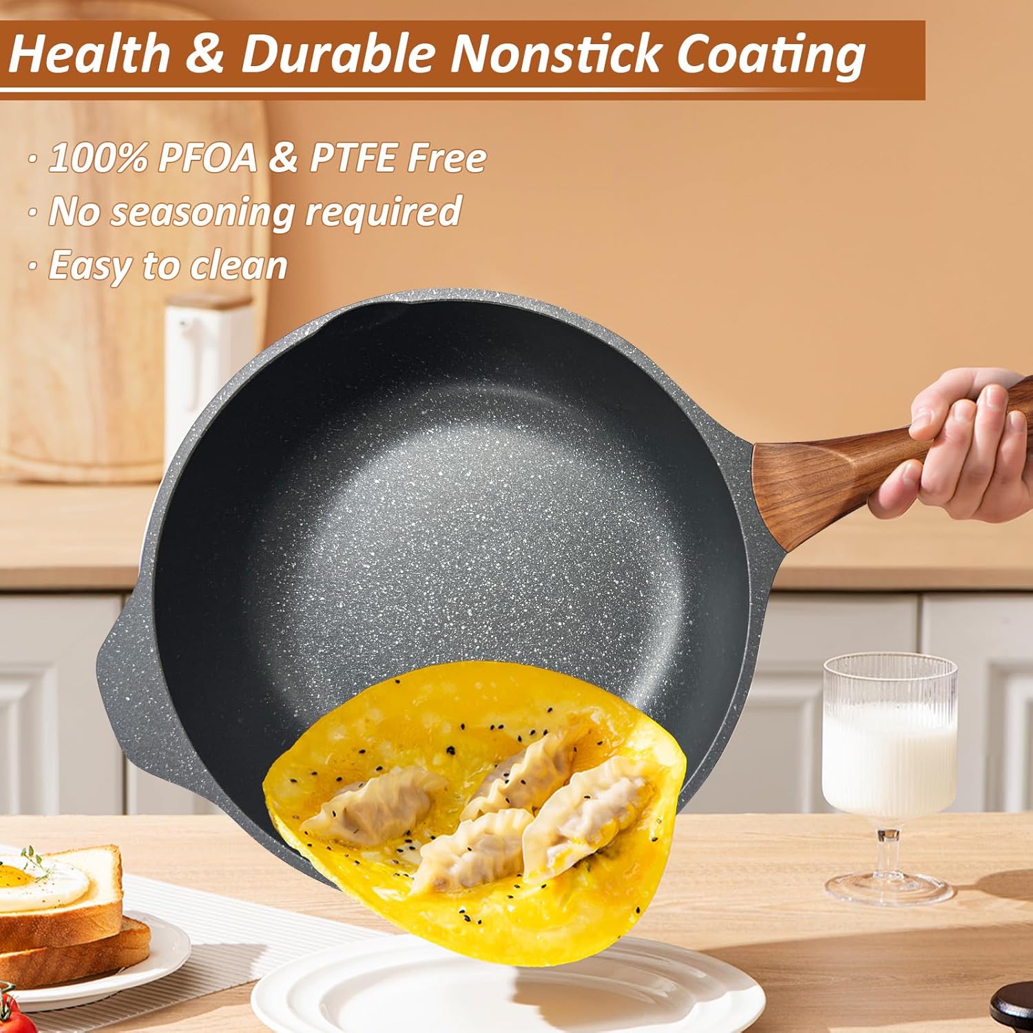 Cast Iron Stir Fry Pan 12.5 Inch W76185