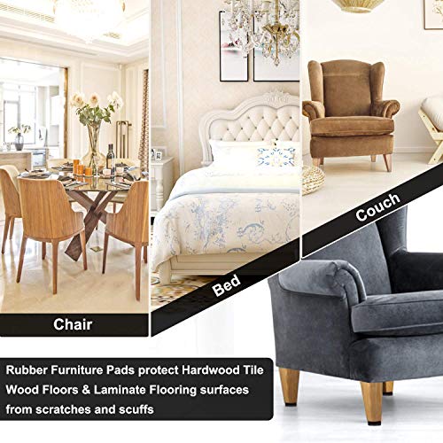 Non Slip Furniture Pads for Hardwood Floors, Self Adhesive Rubber Feet C1863