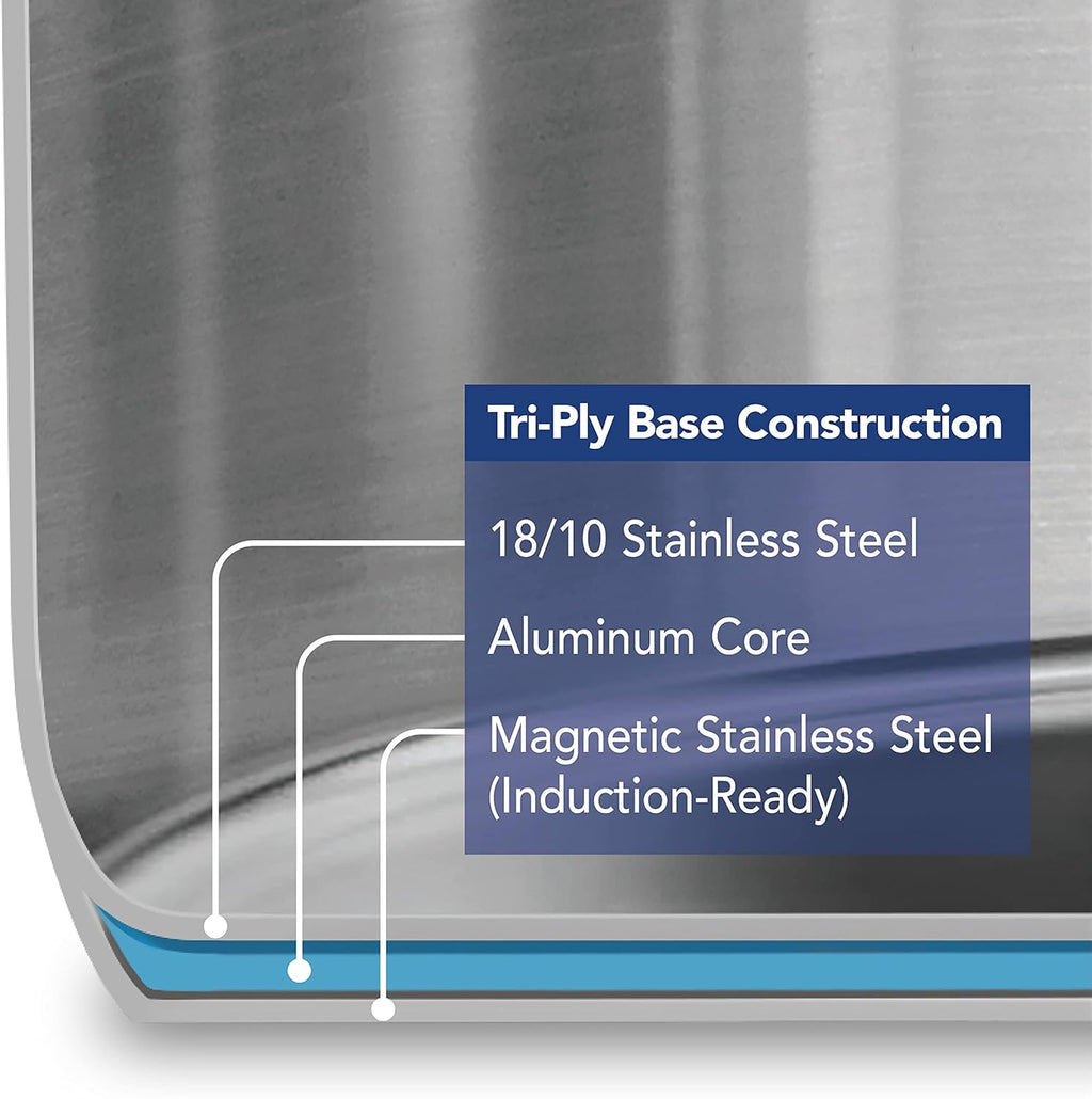 Stainless Steel Steamer Set 5 Quart Induction-Ready M492729