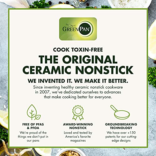 Healthy Ceramic Nonstick 10 Inch Frying Pan Skillet, PFAS-Free I511