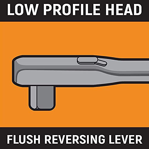 1/2" Drive 84 Tooth Long Handle Teardrop Ratchet 15" W2084