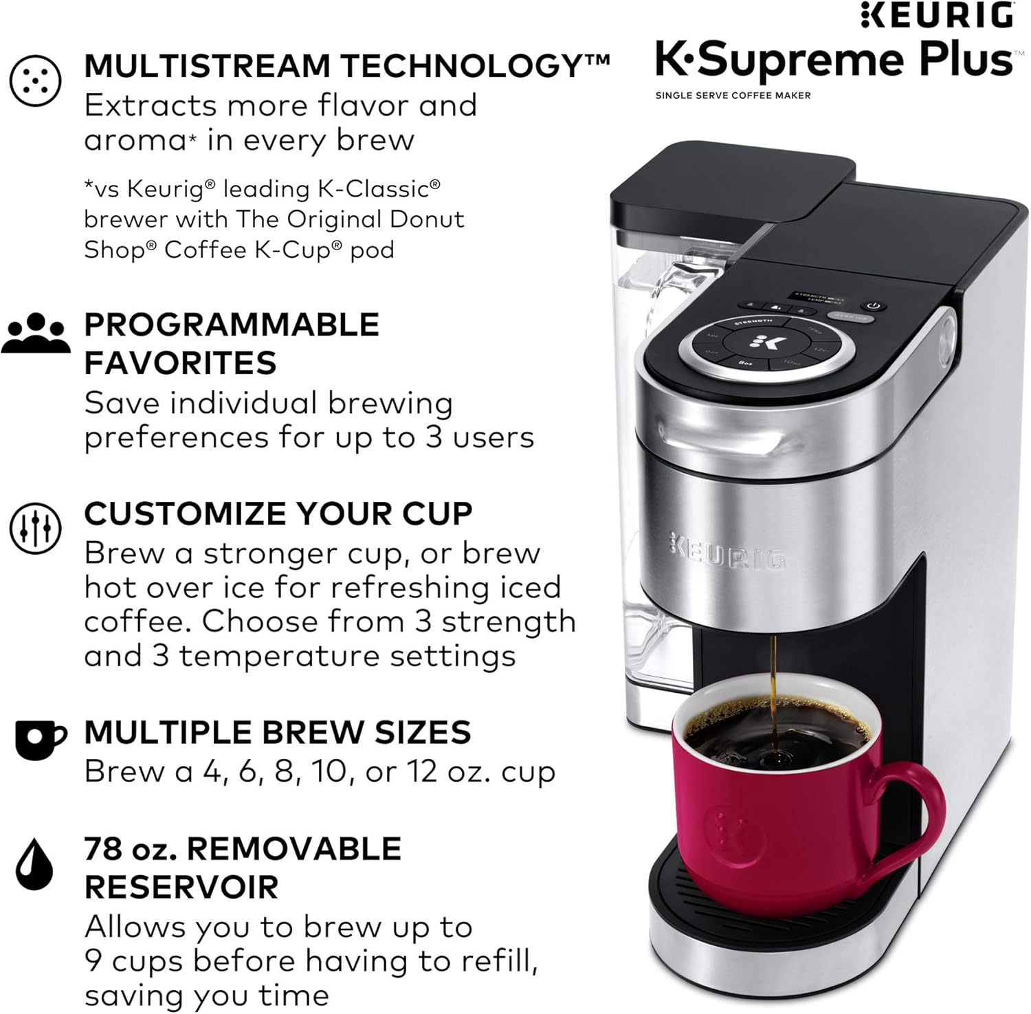 Stainless Steel Coffee Maker with 40 K-Cup Variety Pack A9756