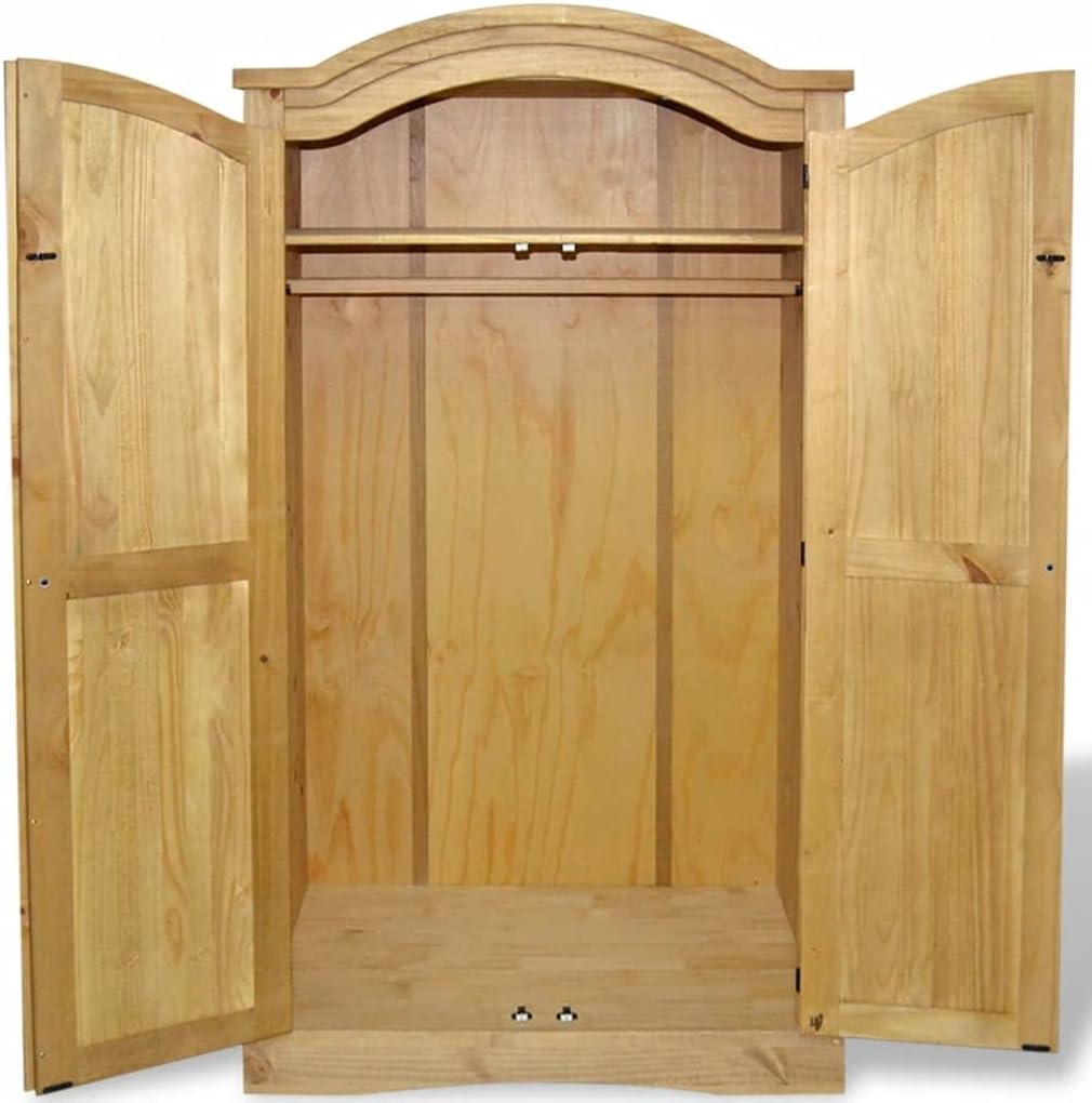 Mexican Pine 2-Door Wardrobe U99480