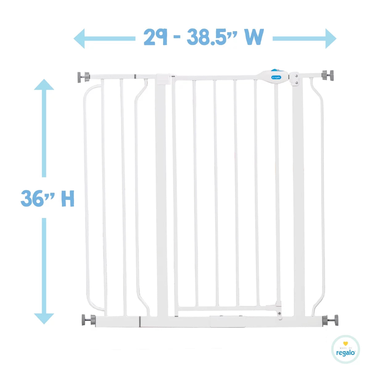 Extra Tall Walk Thru Baby Gate, 6 to 24 Months J980873