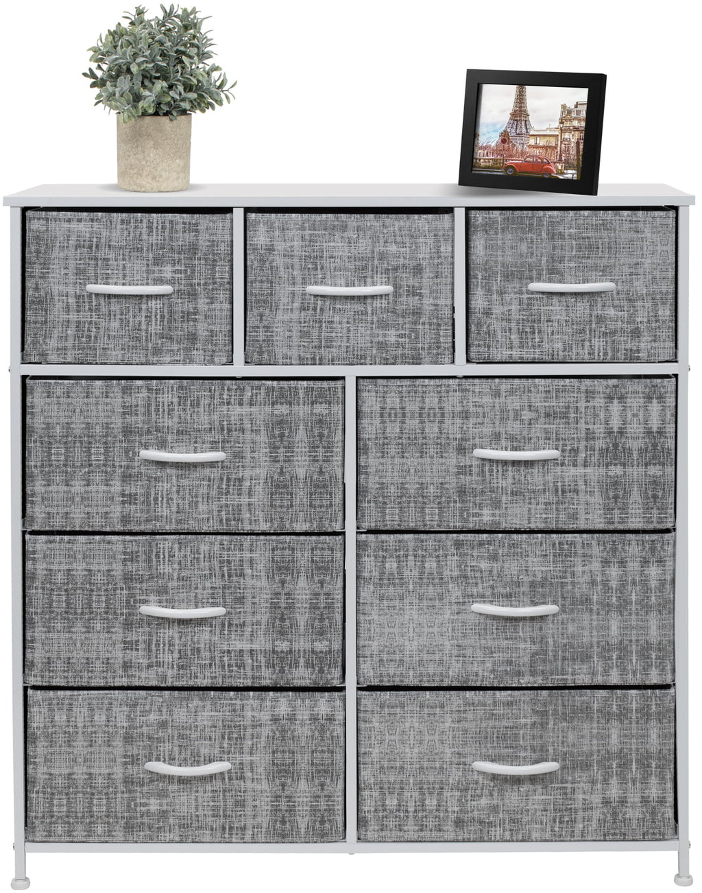Dresser with 9 Drawers Storage Chest Tower for Bedroom, Hallway, Closet, Office G517086