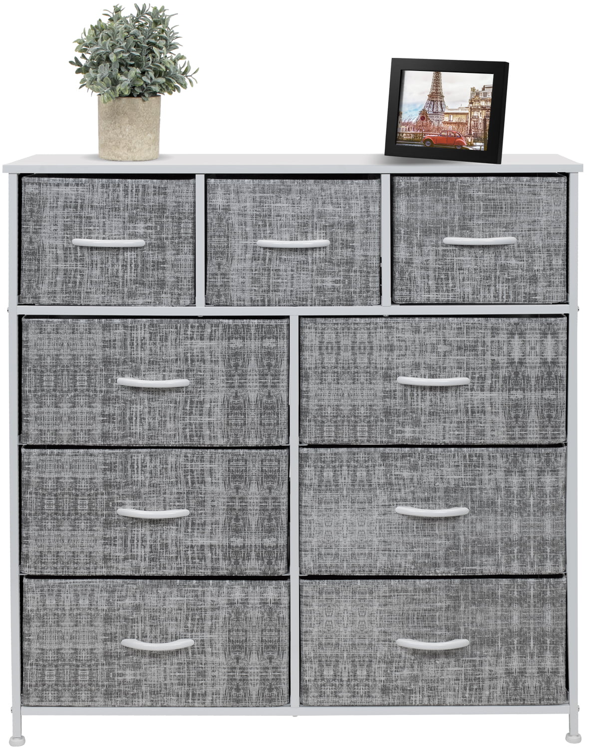Dresser with 9 Drawers Storage Chest Tower for Bedroom, Hallway, Closet, Office G517086