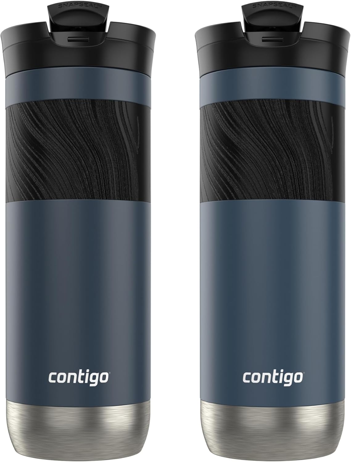 Stainless Steel Travel Mug with Lid, 20 oz, 2-Pack F5498