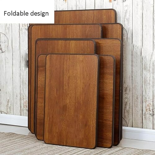 Japanese-Style Square Folding Tea Coffee Table, Adjustable Low Table for Floor Sitting, 70x70cm H135