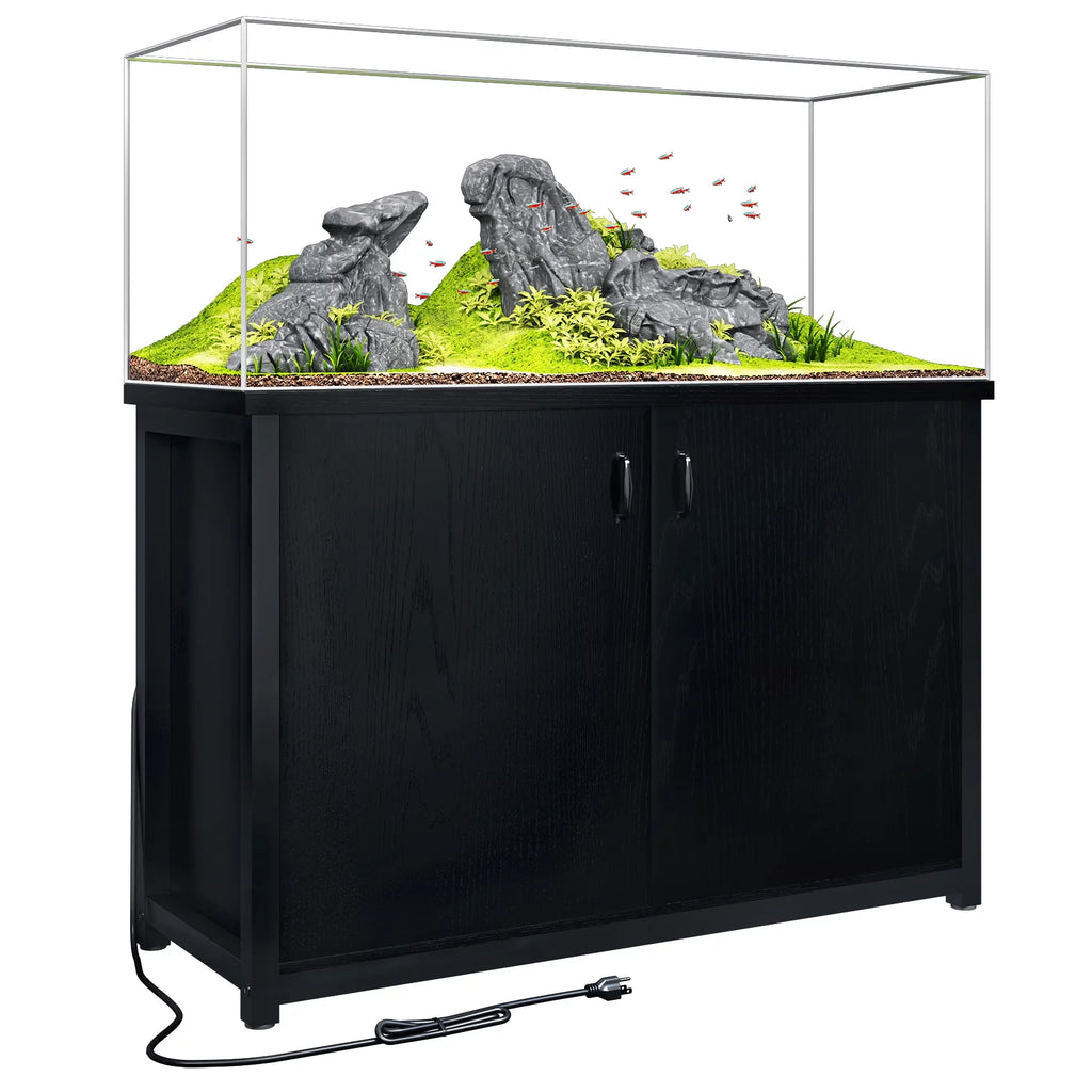 55-75 Gallon Aquarium Stand with Cabinet and Charging Station G9277