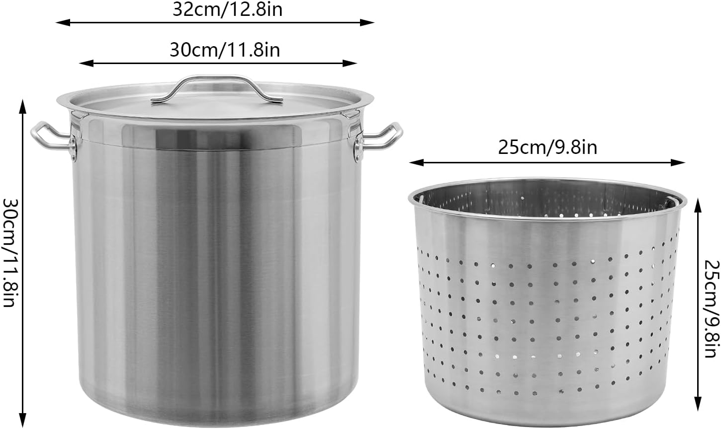 Stainless Steel Stock Pot for Seafood Boil with Handle J887851