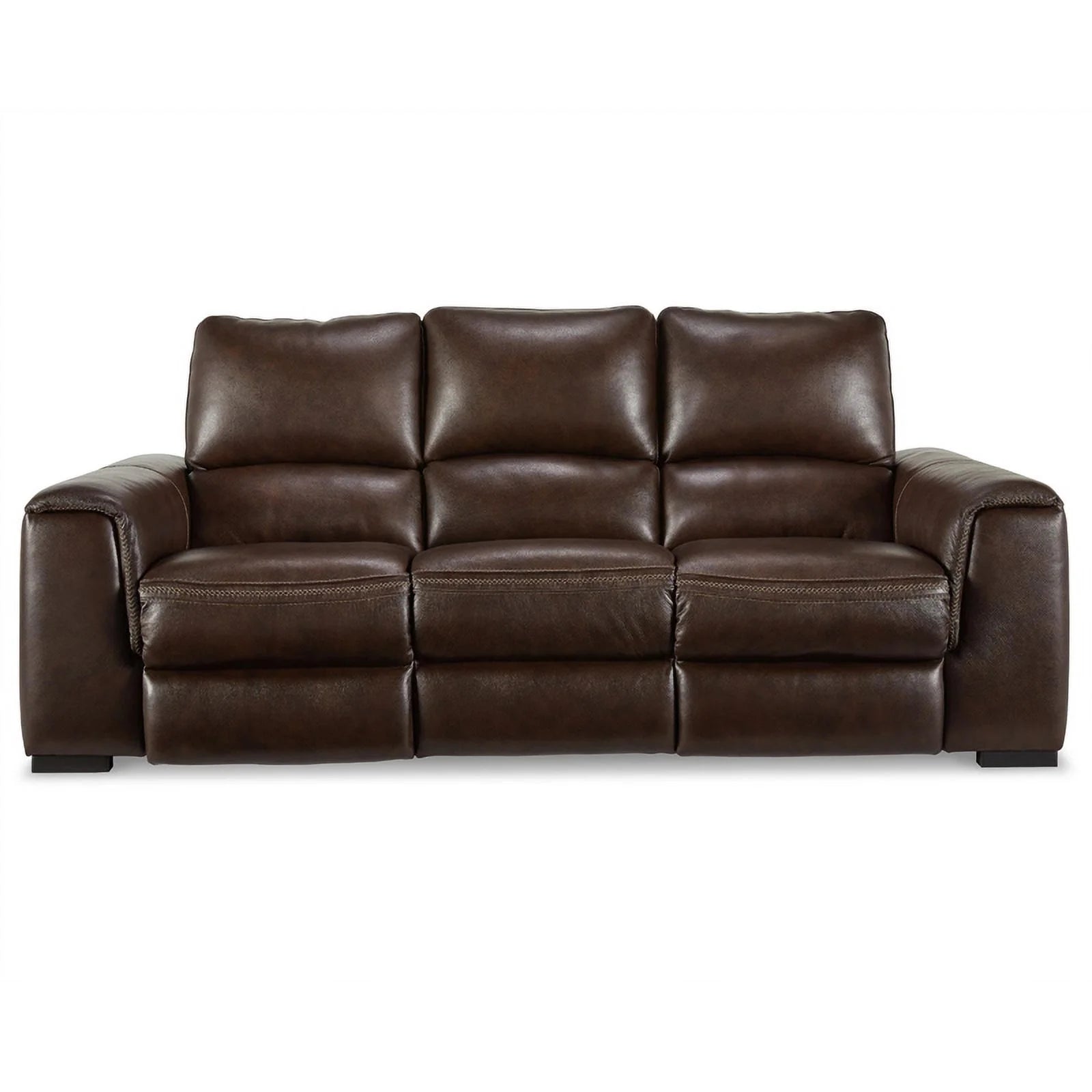 Leather Power Reclining Sofa with Headrest R451