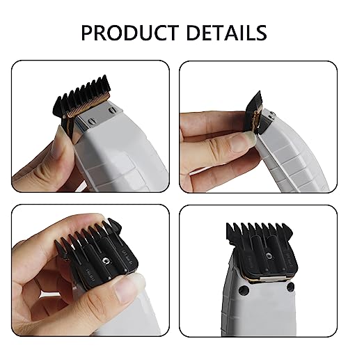 Clipper Guards for Hair Trimmers, 4 Pack, Snap-On Blade Combs with Brush E868936
