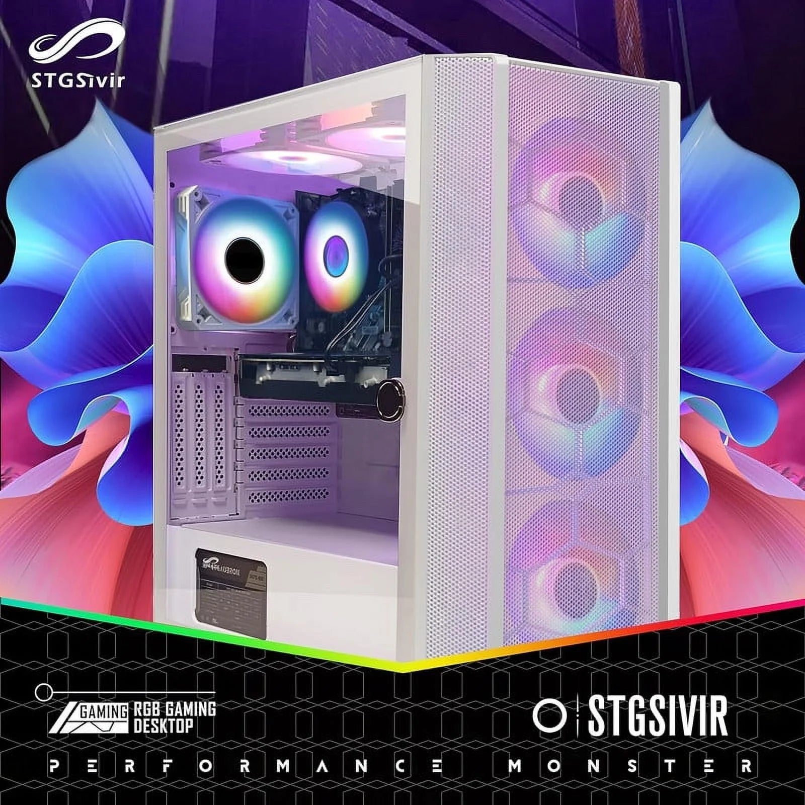 Gaming Desktop PC, Intel Core i7, 16GB RAM, 1TB SSD, Radeon RX 5600 XT R9846