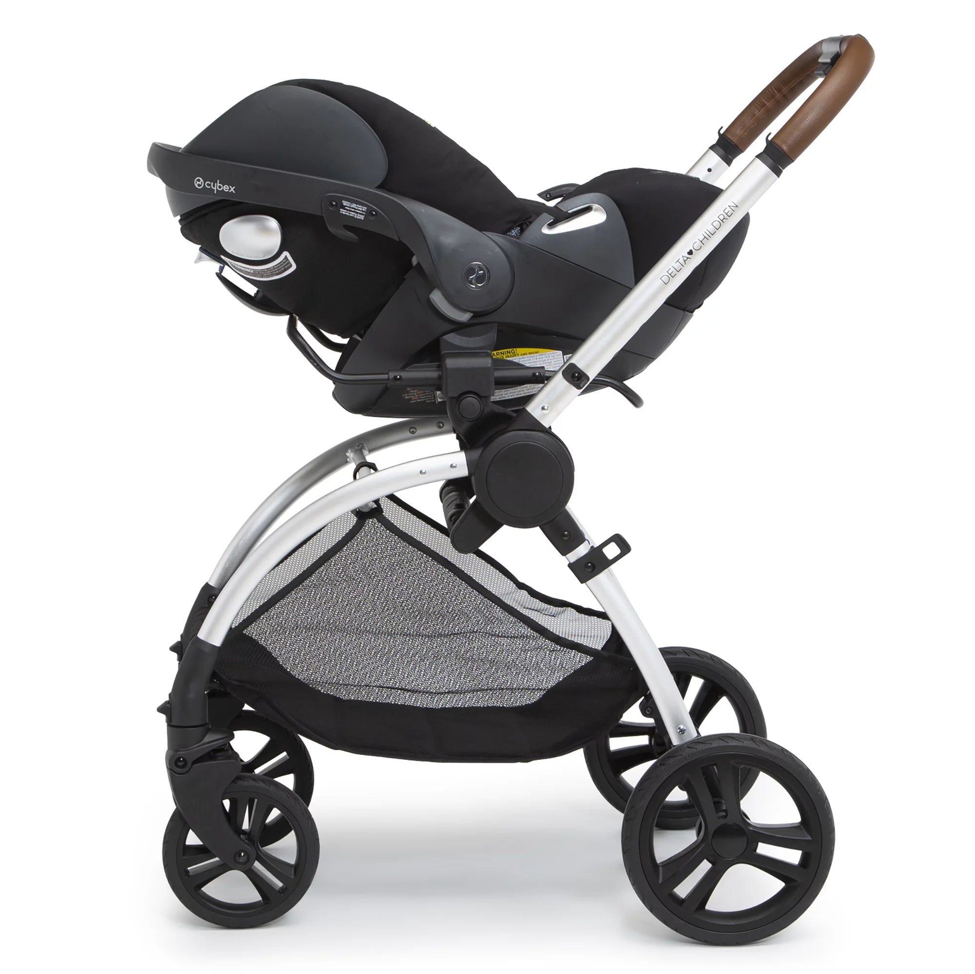 Reversible Stroller with Reclining Seat and Adjustable Footrest E492424