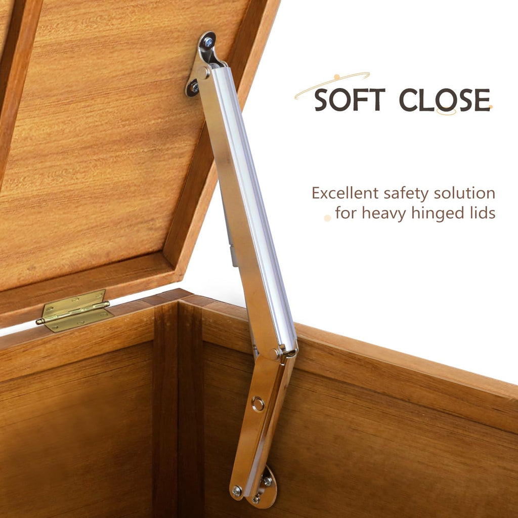 Gas Struts Soft Close Lid Supports for Toy Box Chest, Pack of 2 W755