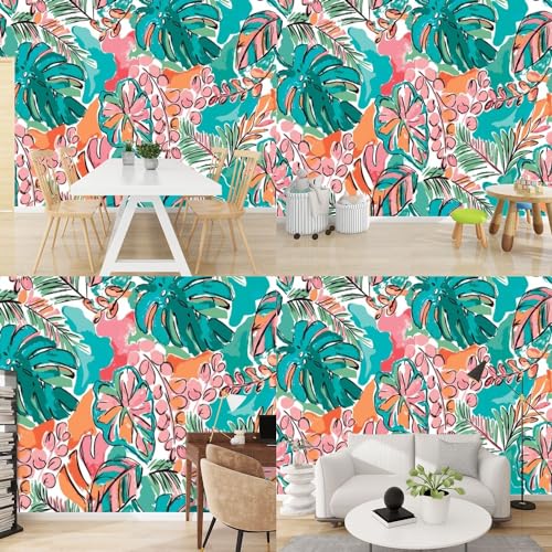 Watercolor Botanical 3D Wallpaper Self Adhesive Wall Mural O64590