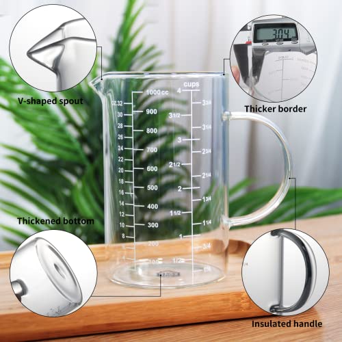Glass Measuring Cup with Insulated Handle, 500ml U7344
