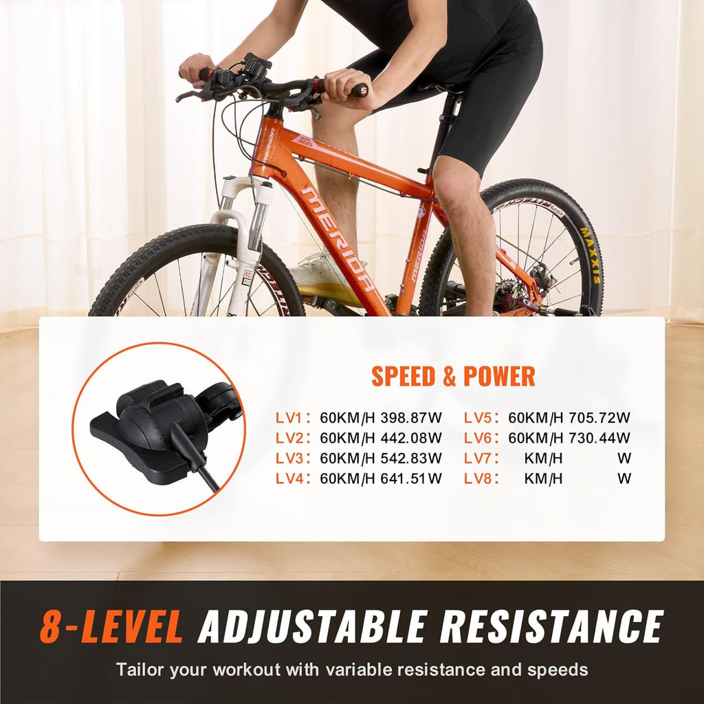 Magnetic Bike Trainer Stand for 26"-29" Wheels, 8 Resistance Settings J22014