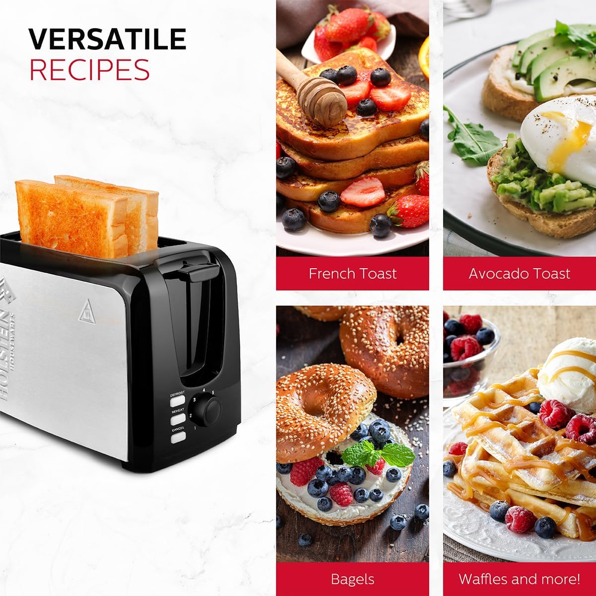 2-Slice Toaster with 7 Browning Control Settings, Black F9104