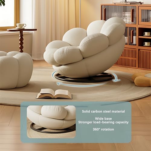 Swivel Lounge Chair with Ottoman for Living Room, Bedroom, Office W184433