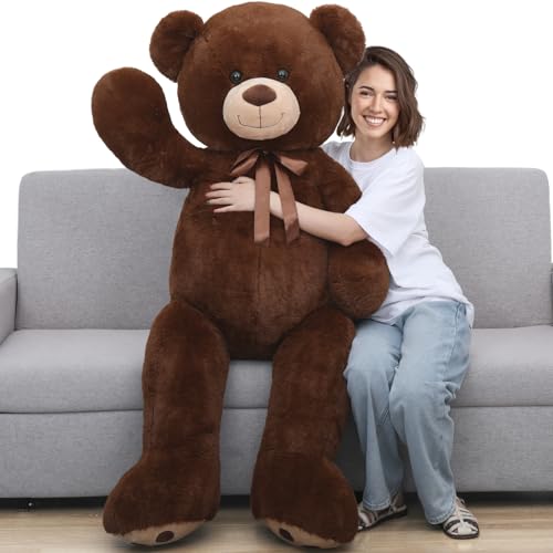 Giant Teddy Bear 6ft Stuffed Animal with Red Heart Q576