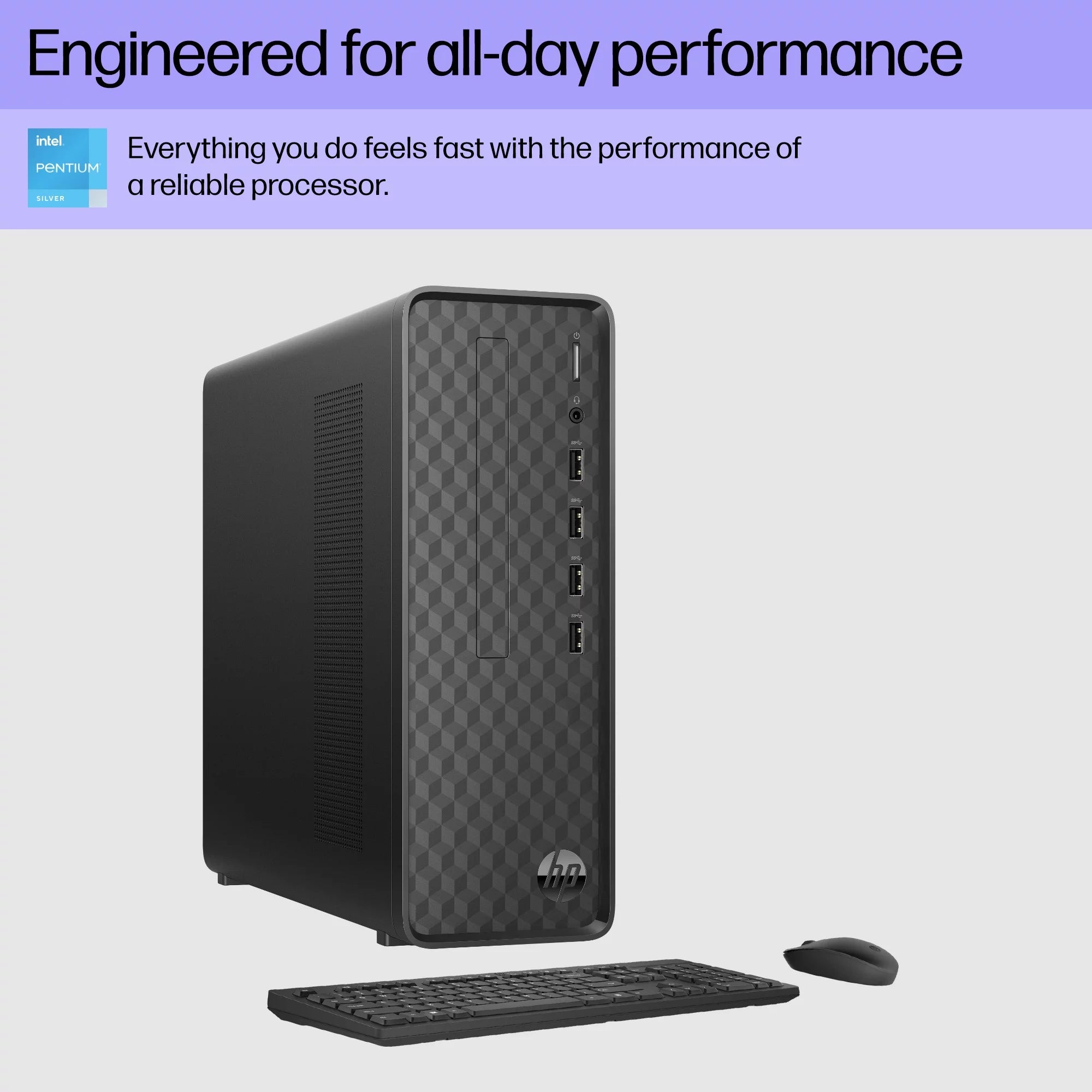 Desktop Tower PC, Intel Pentium, 8GB RAM, 256GB SSD, Windows 11 K740