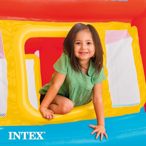 Inflatable Playhouse Trampoline Bounce Castle with Crawl-Thru Door for Kids X9719