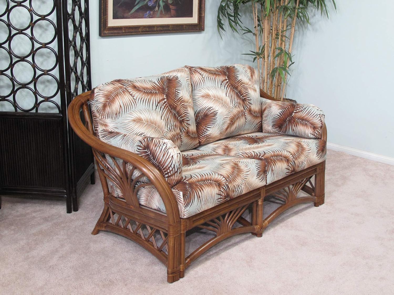 Rattan Loveseat V475