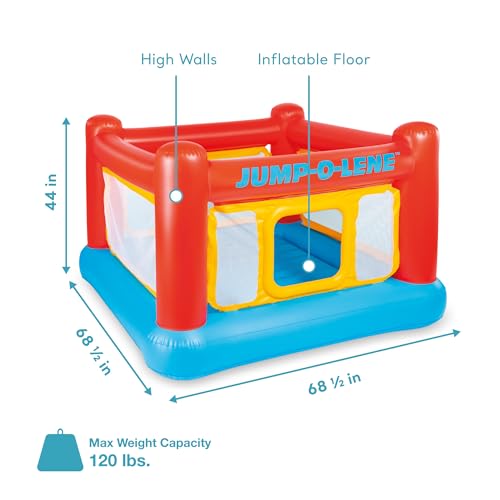 Inflatable Playhouse Trampoline Bounce Castle with Crawl-Thru Door for Kids X9719