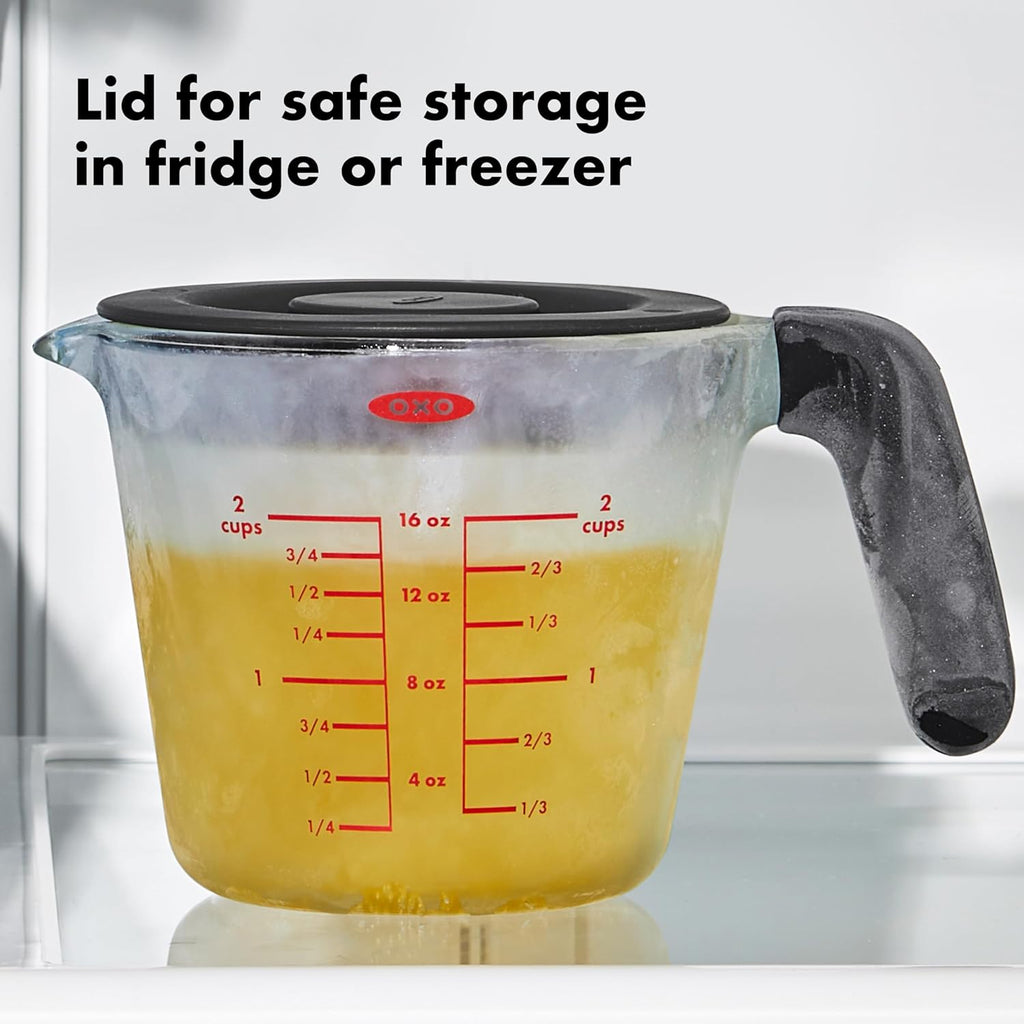 Glass Measuring Cup with Lid, 2 Cup Q2829