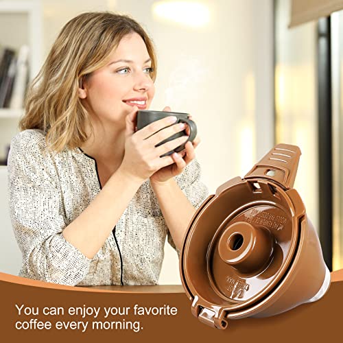 Reusable Single Serve Coffee Filter Brew Basket, 2 Pack, Brown C932356