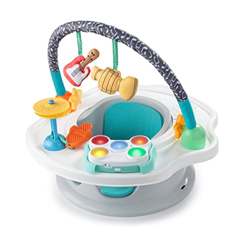 Summer by Bright Starts Deluxe SuperSeat, Wild Safari, Fun Baby Seat for Sitting Up, Playtime, and Meals, Ages 4 Months to 4 Years