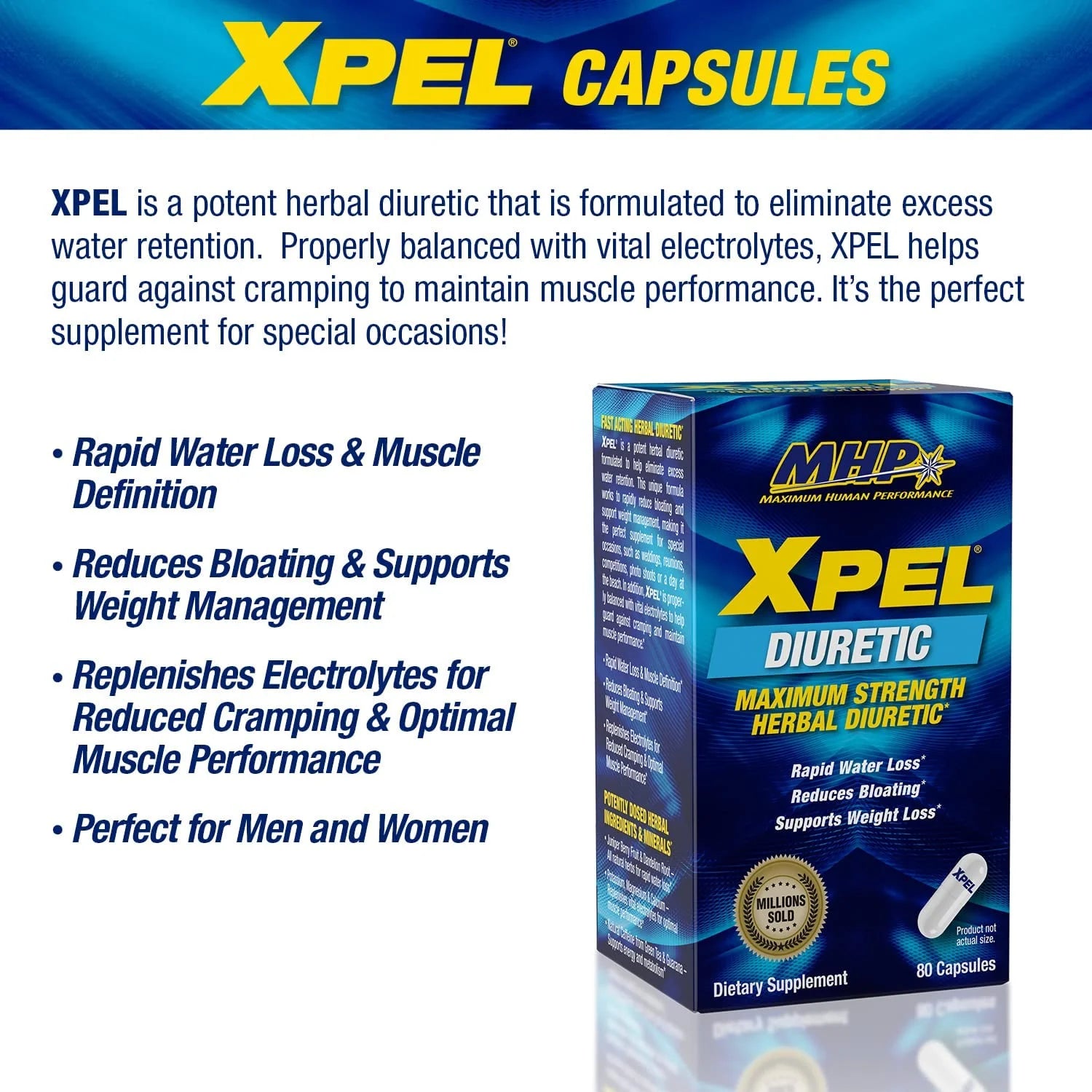Water Retention Relief Capsules with Vitamin B-6 and Potassium T6745