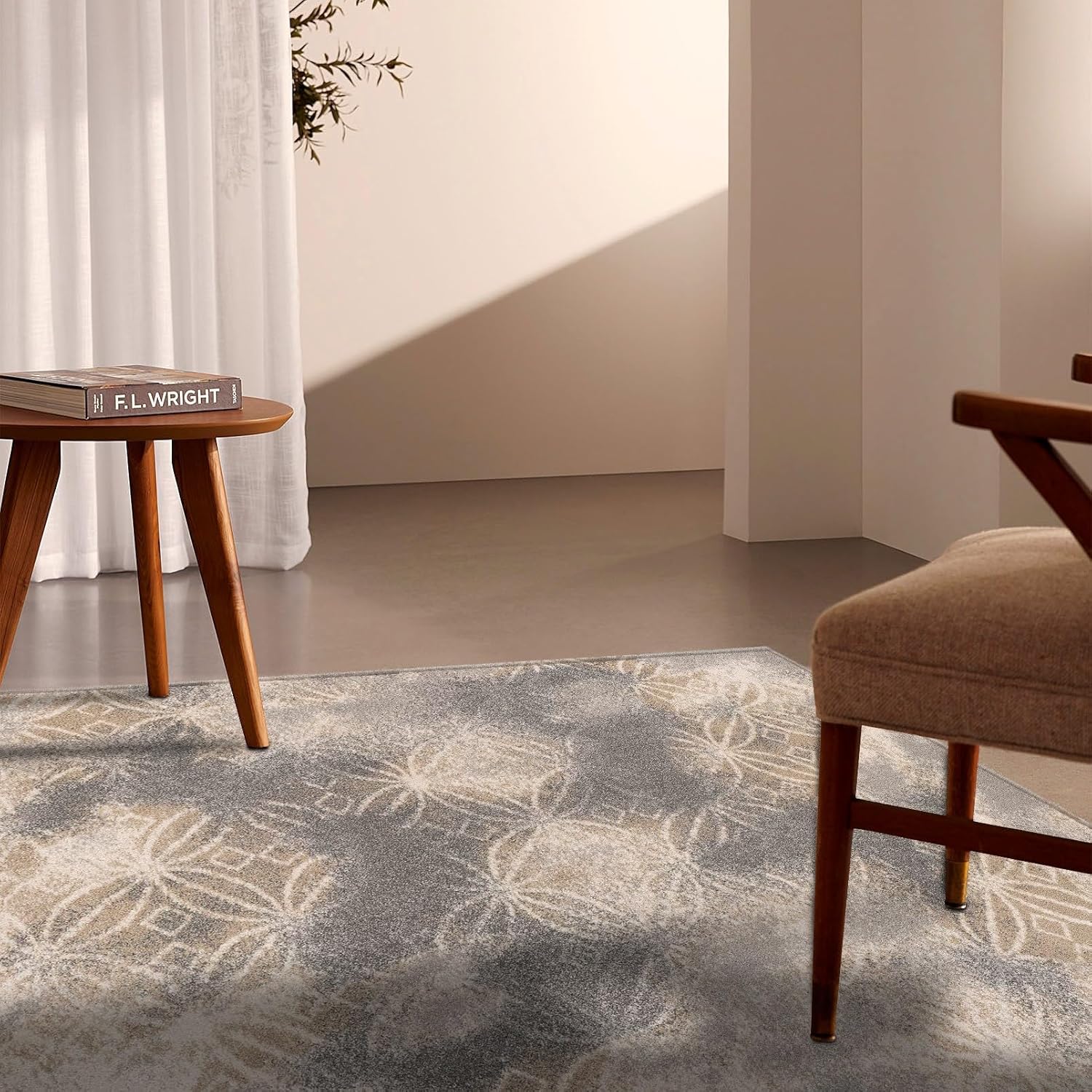 Plush Contemporary Scandinavian Area Rug for Living Room, Bedroom, Dining Room, and Kitchen K478503