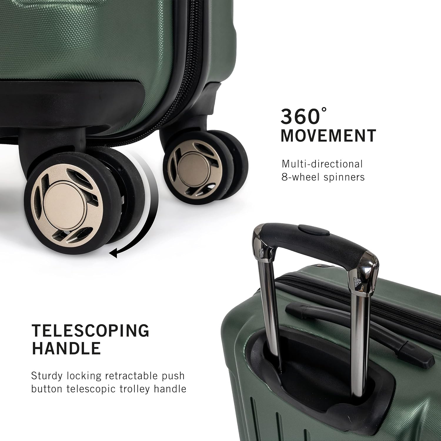 ABS Expandable 8-Wheel Upright, 28-Inch Checked R647