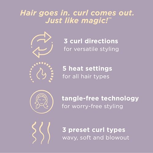 Automatic Curling Iron for Medium to Long Hair, Dual Voltage N9425