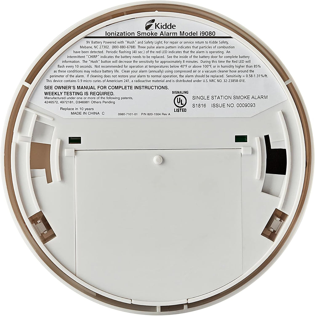 Smoke Detector with Safety Light, Battery Operated Alarm for Hallways S310