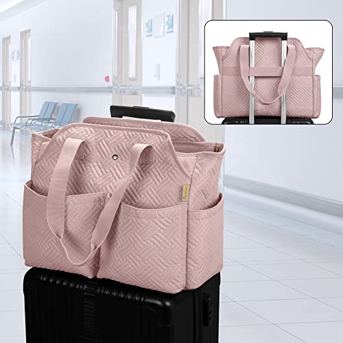 Nurse Bag with Laptop Compartment, Clinical Tote for Nursing Students or Doctors, Black G9403