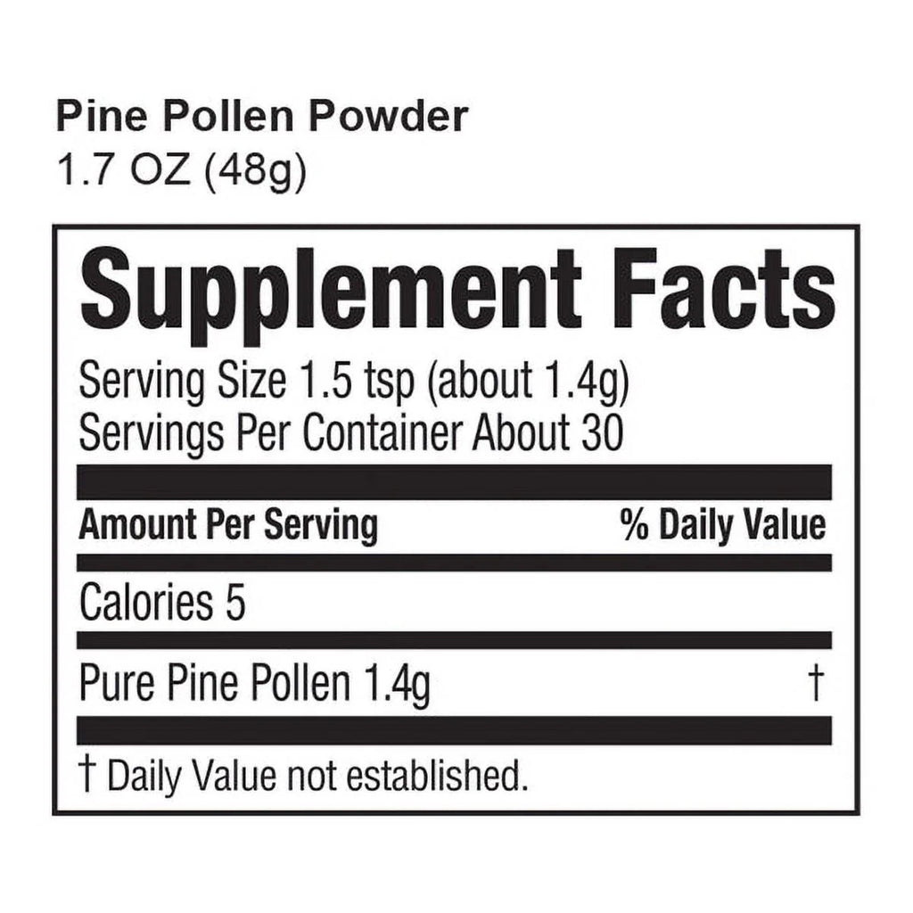 Pine Pollen Supplement 48 Grams L670