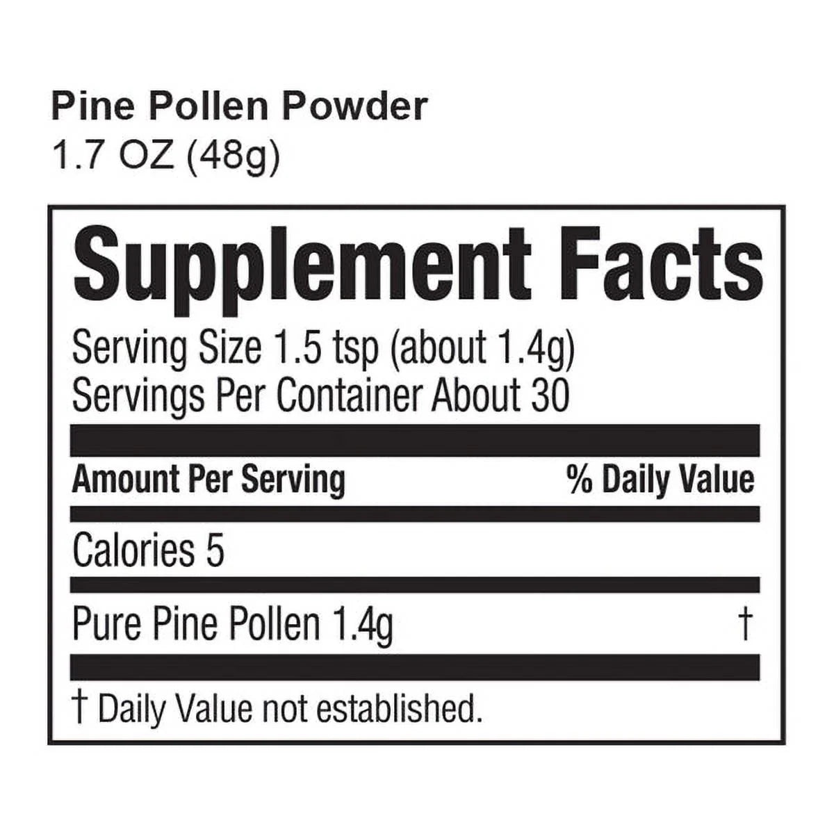 Pine Pollen Supplement 48 Grams L670