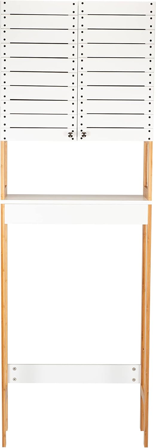 Bamboo 3 Shelf Over The Toilet Bathroom Cabinet O12891