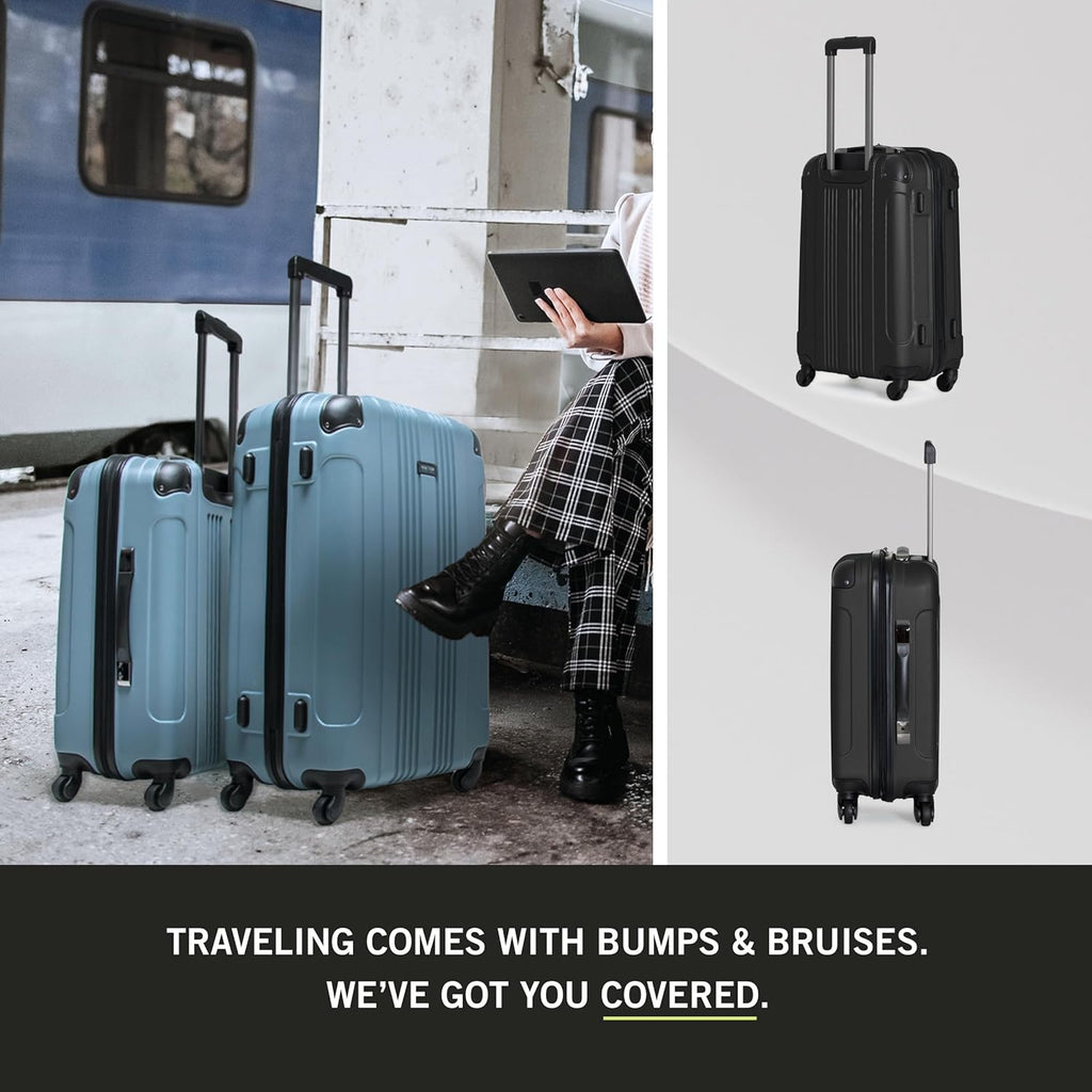 Lightweight Hardshell 4-Wheel Spinner Luggage, 24-Inch Checked W92857