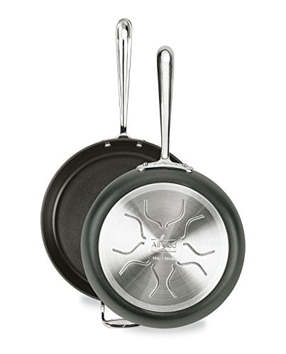 Hard Anodized Nonstick 2 Piece Fry Pan Set 10 and 12 Inch with Glass Lids C346