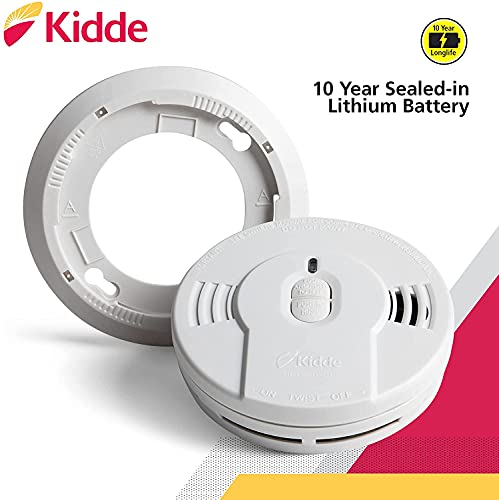 Smoke Detector, 10-Year Battery Powered, LED Warning Light J493