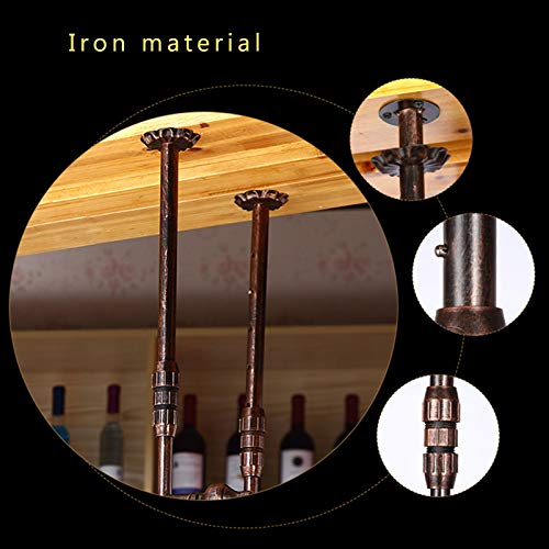 Wall Mounted Wine Rack with Hanging Wine Glass Holder H760808