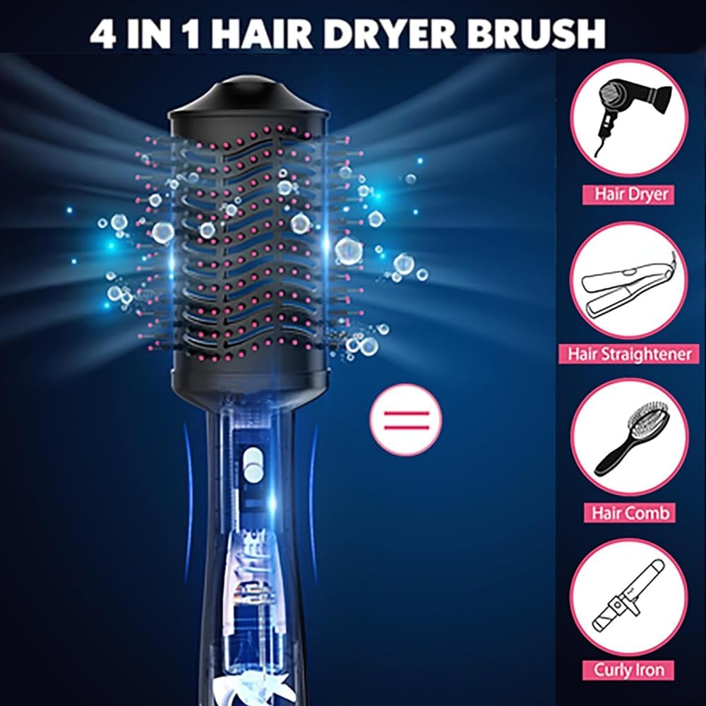 4 in 1 Hot Air Brush Hair Dryer and Styler Volumizer for All Hair Types I145629