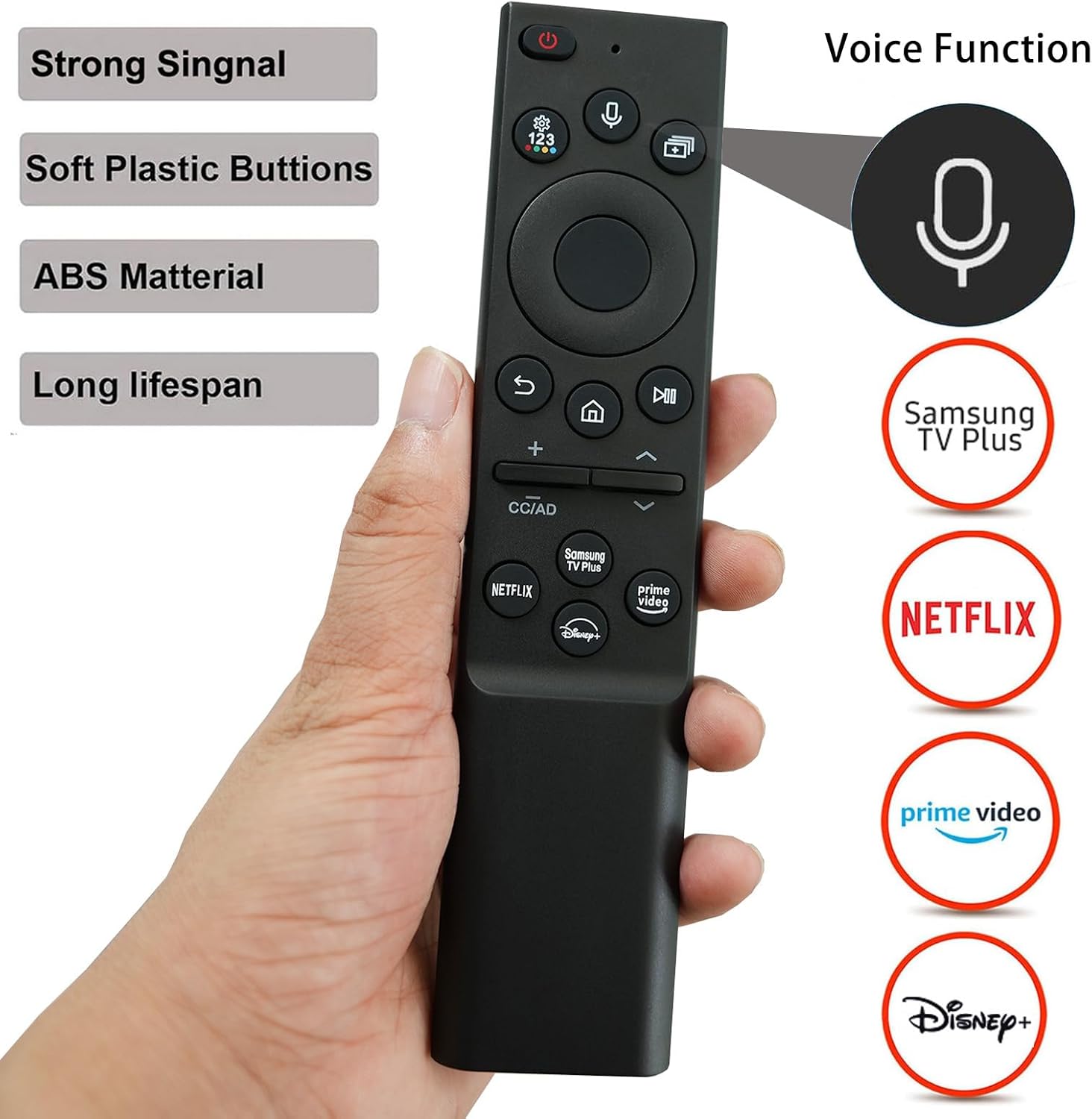 Voice Replacement Remote Control for Smart TV T833