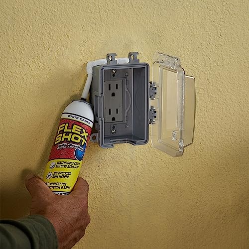 Rubber Adhesive Sealant Caulk, 8 oz, White Q256