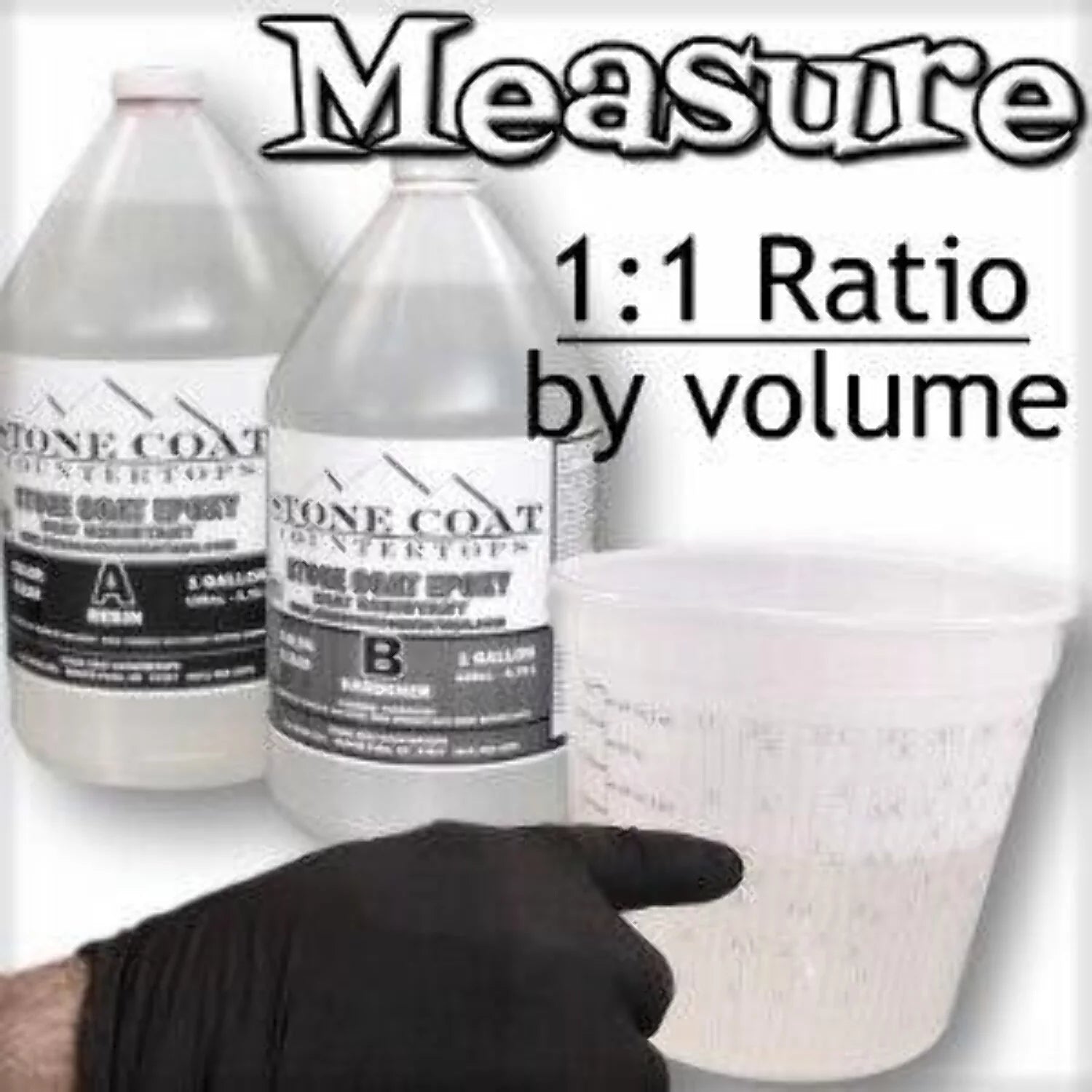 Countertop Epoxy Resin Kit, 1/2 Gallon, Heat Resistant Clear Coating Y361